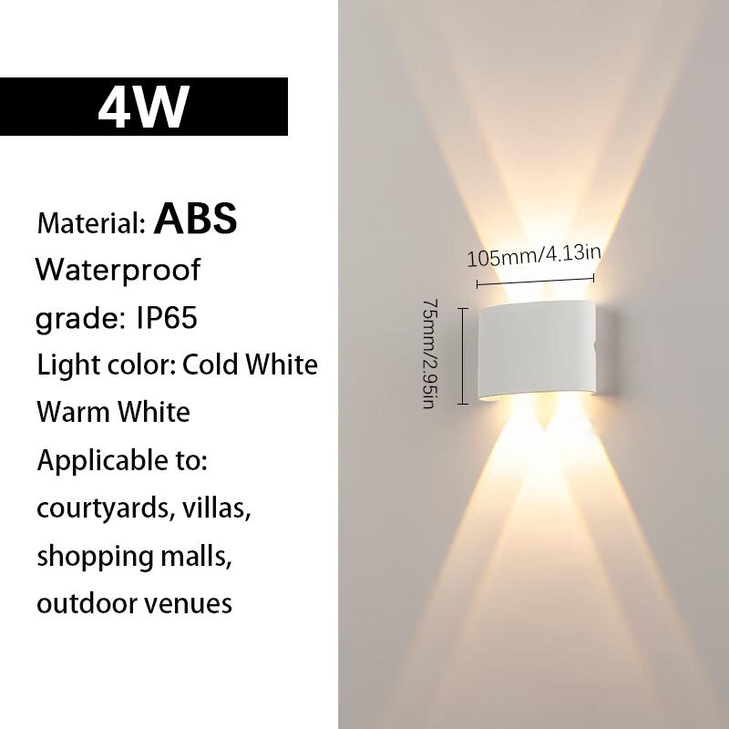 Led Up & Down Wall Lamp Motion Sensor Waterproof Lighting Garden Decoration AC85-265V Indoor&Outdoor Wall Lights For Living Room