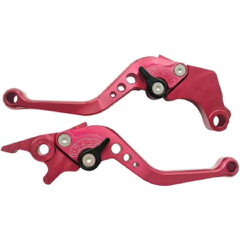 Red CNC 6 Position Shorty Brake Clutch Lever for Suzuki Hayabusa GSXR1300 1999 2000 2001 2002 2003 2004 2005 2006 2007