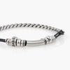 Black Hipster String Mixed Chain Bracelet (C2403AC1210_BK)