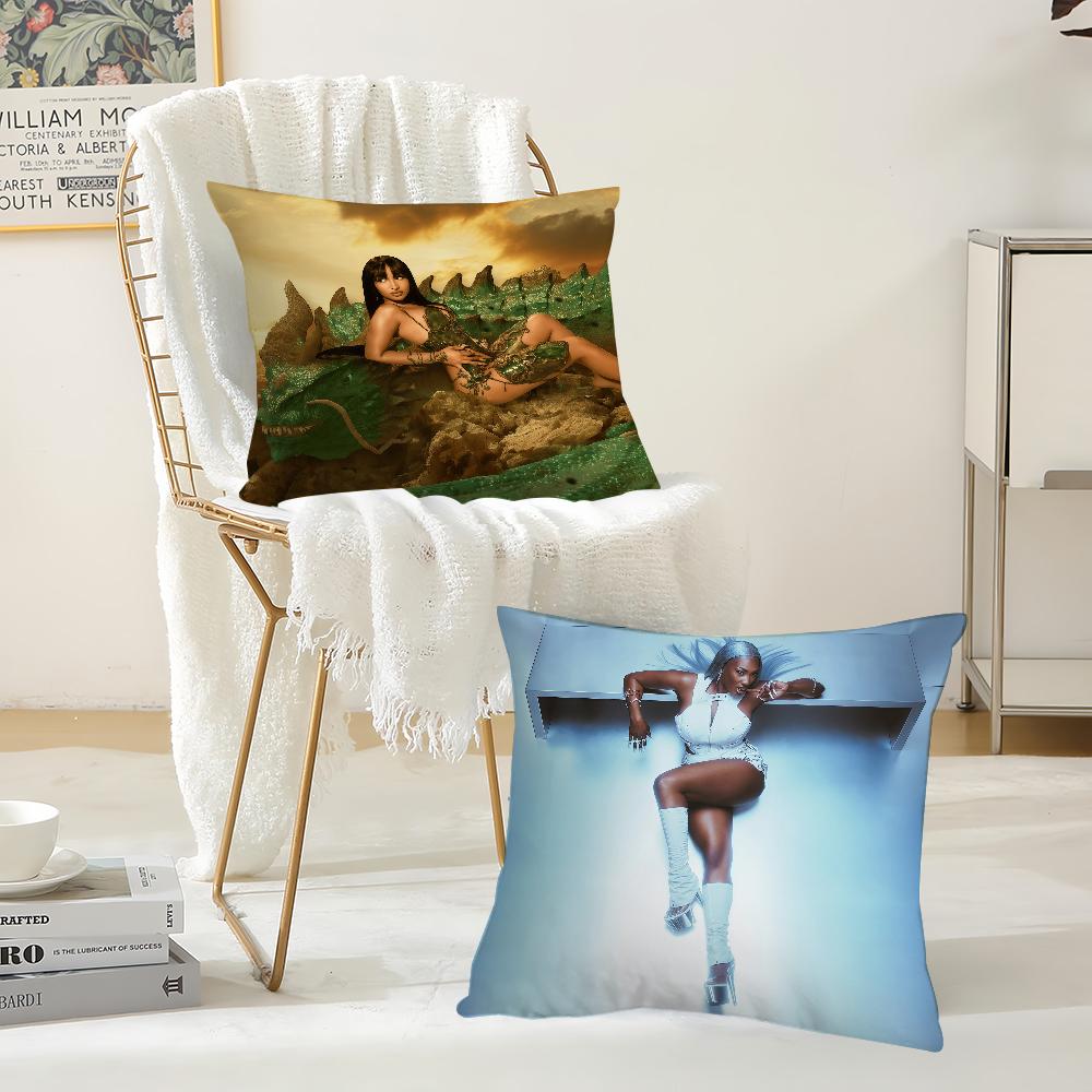 Singer SShenseea Never Gets Late Here Pillow Case Suitable For Bedrooms Living Rooms Cars Home Decoration