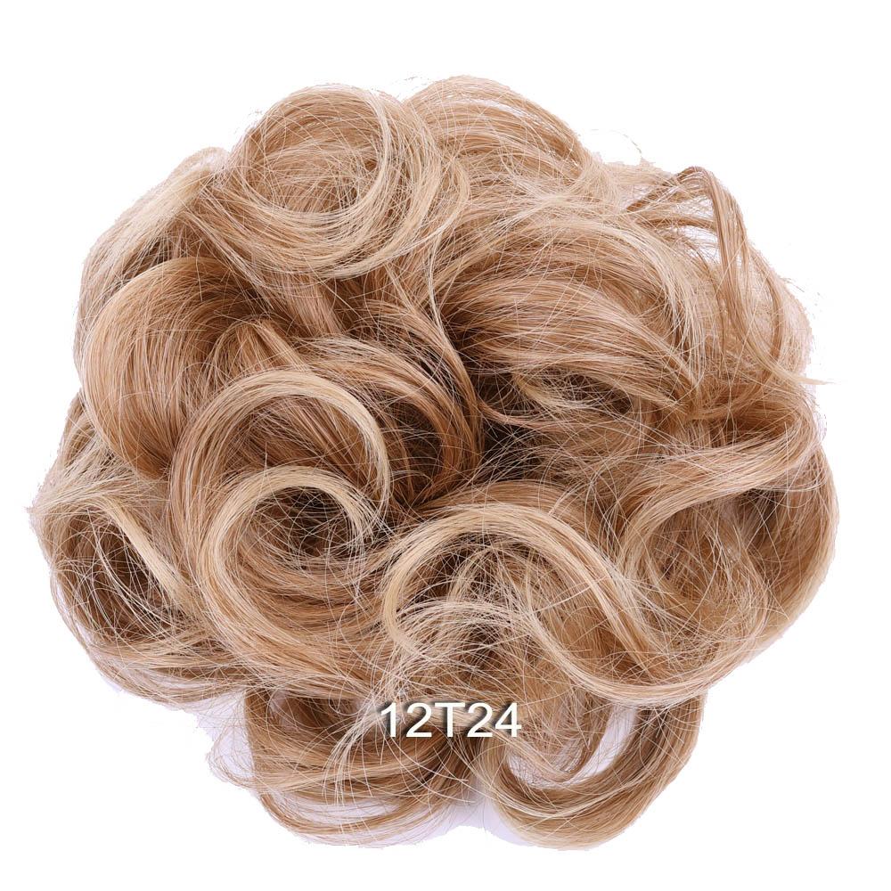 

Небрежный пучок волос шиньон пончик накладка для волос эластичная веревка для волос резинка синтетический накладной волос аксессуары для волос для женщин
