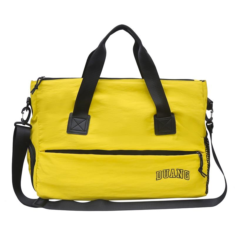 Herren-Kurzstreckenreisetasche mit Trocken-/Nasstrennung, leichte Gepäcktasche, tragbare Fitnesstasche mit großem Fassungsvermögen für Damen mit getrennten Schuhtaschen