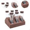 Coffee Bean Dosing Glass Jar Cellar Storage Containers with Holder and Funnel