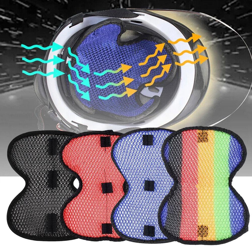 Motorcycle Helmet Insert Liner Cap Cushion Pad Soft Anti-slip Quick-drying Breathable Mesh Sweat Wicking For Motorcycle Cycling