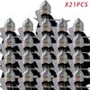 Medieval Knights Elf Dwarf Uruk-hai Mini Figures Armor Helmet Accessories Building Blocks DIY Bricks Toys For Kids Boys Gift