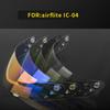 Vollvisier Helme Visier Linse Kratzfest Windschutz Helme Gesichtsschutz Ersatz Helme Visier für Icon IC-04