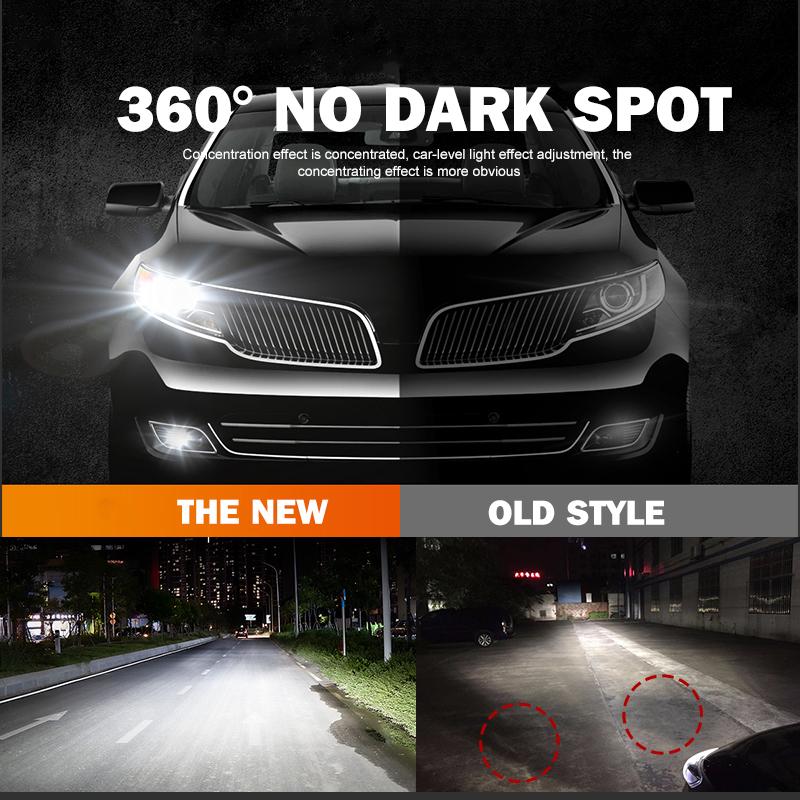 360° Led Car Headlight Bulb Super Bright Spotlight High Power 70W H1 H4 H7 Fast Start Auto Fog Lamps