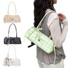 High Quality Casual Drawstring Shoulder Bag Trendy Khaki Color Handbag Lightweight Large Capacity Tote Bag
