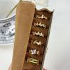 Court Style Retro Sweet Cool Enamel Drop Glaze Butterfly Temperament Open Ring Female Zircon Niche Ring