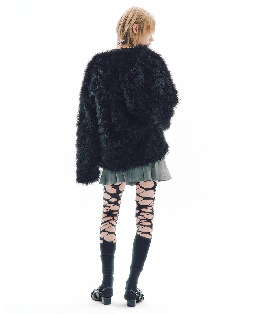 Tripshop Shaggy Fur Jacket