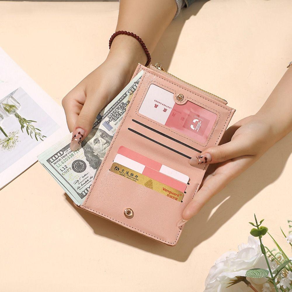 Vintage PU Leather Money Coin Purse Multifunctional 6 Colors Mini Money Bag Zipper Credit Card Holoder Women Men