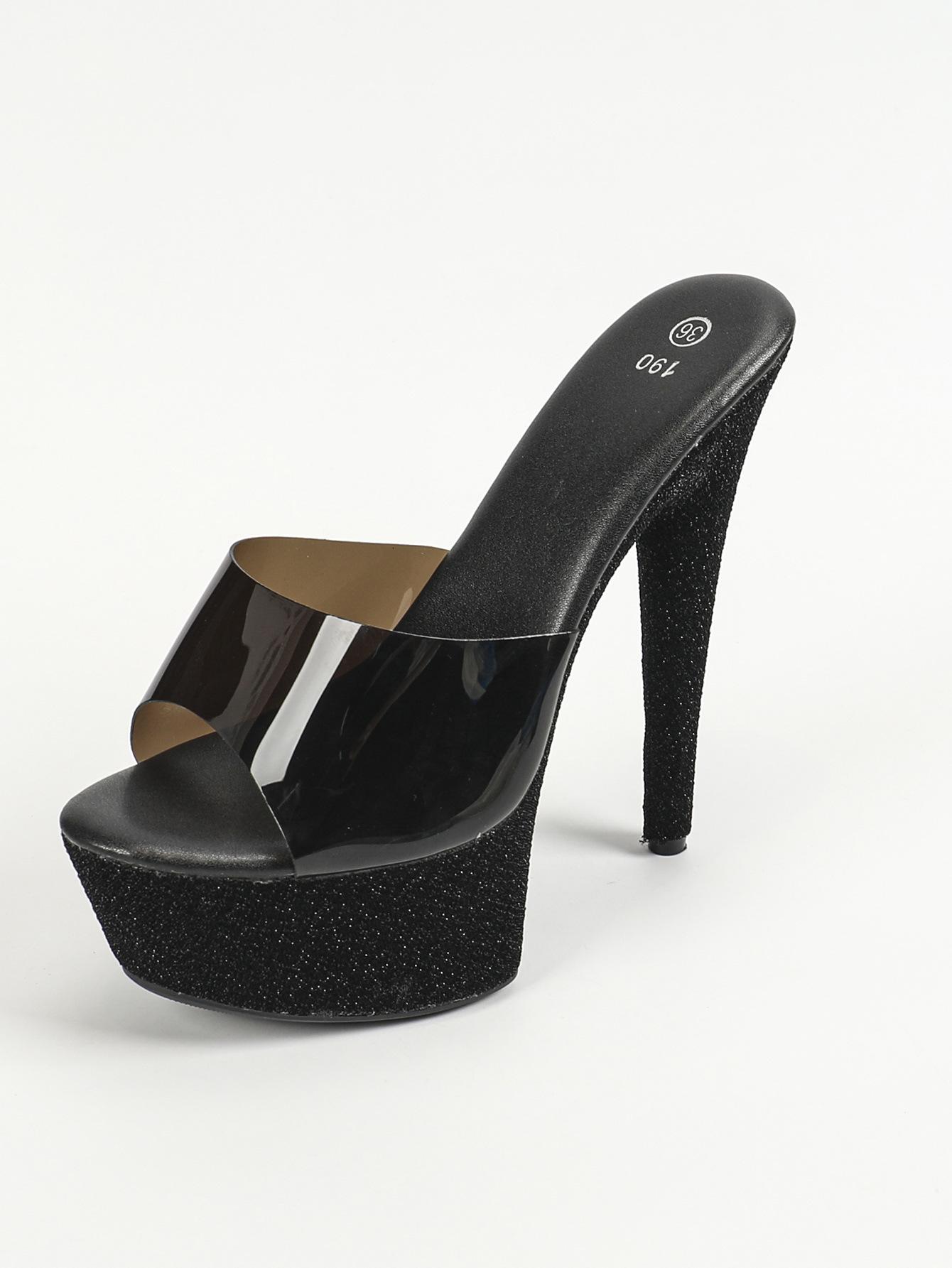 Женские босоножки на платформе для ночного клуба — фото 14