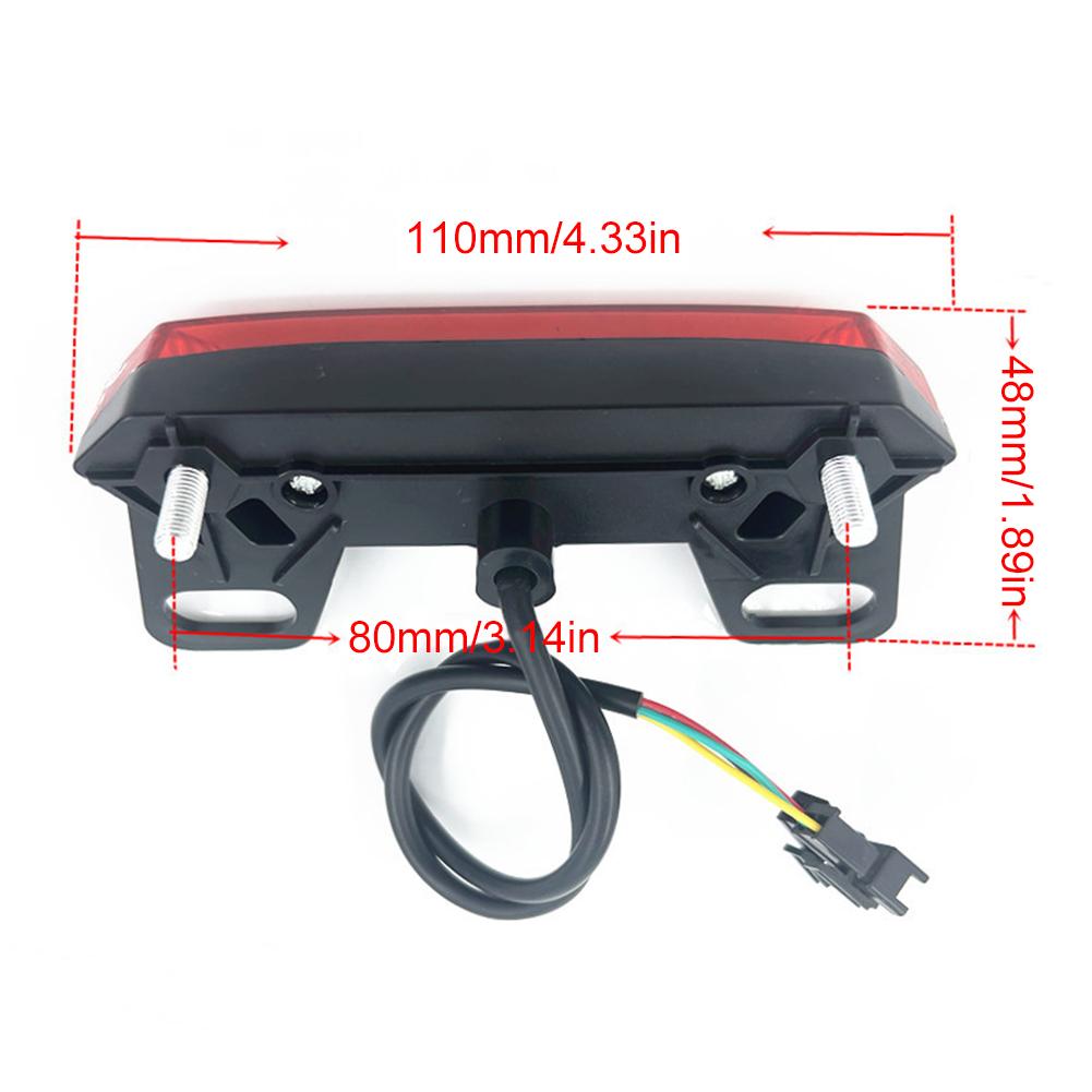 E-bike Tail Light Ultra Bright Electric Bicycle Rear Light Night Cycling Safety Warning Lamp LED Electric Bike Warning Lights