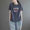 2025 Korean Style Women's Loose Letter Print Slimming T-Shirt