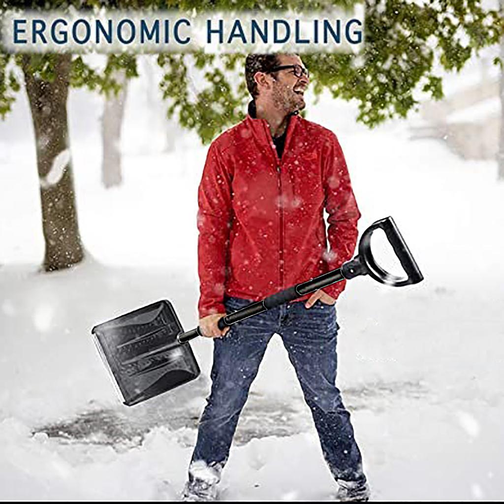 Stainless Steel Snow Shovel, Ice Remover, Detachable Car Snow Brush