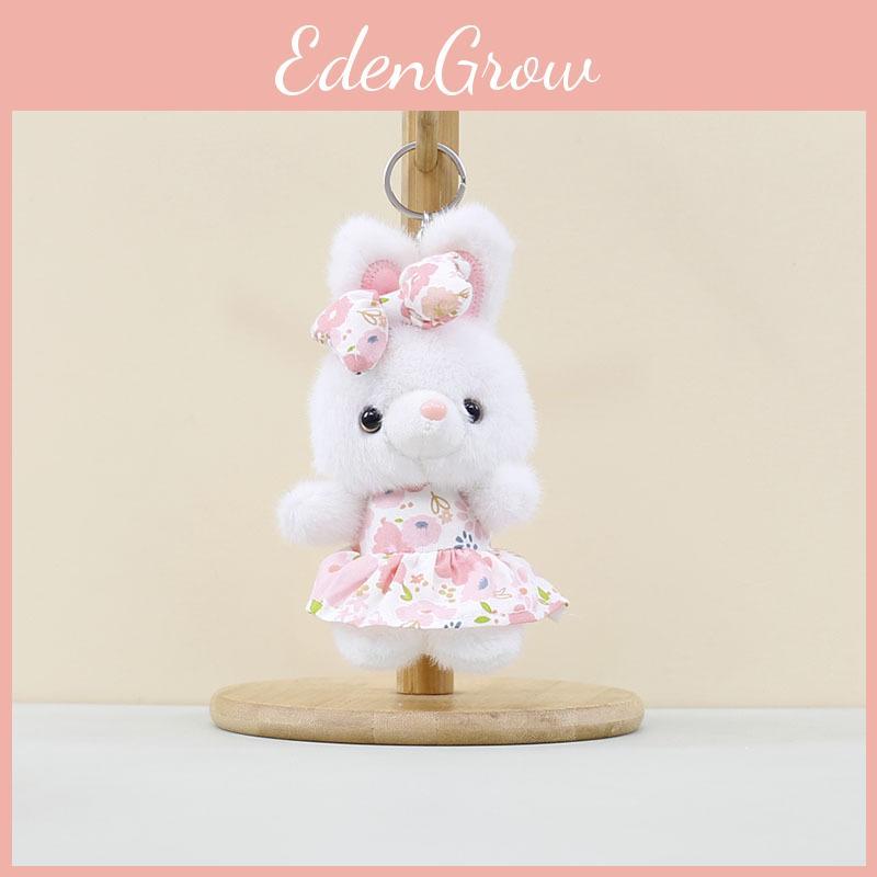 Plush Cute Bunny Toy Keychain Soft Pp Cotton Rabbit Doll In Charming Colorful Dress Designs