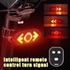Fanale Posteriore Intelligente Con Telecomando Wireless e Suono, Fanale Posteriore Multifunzionale per Ciclismo Notturno