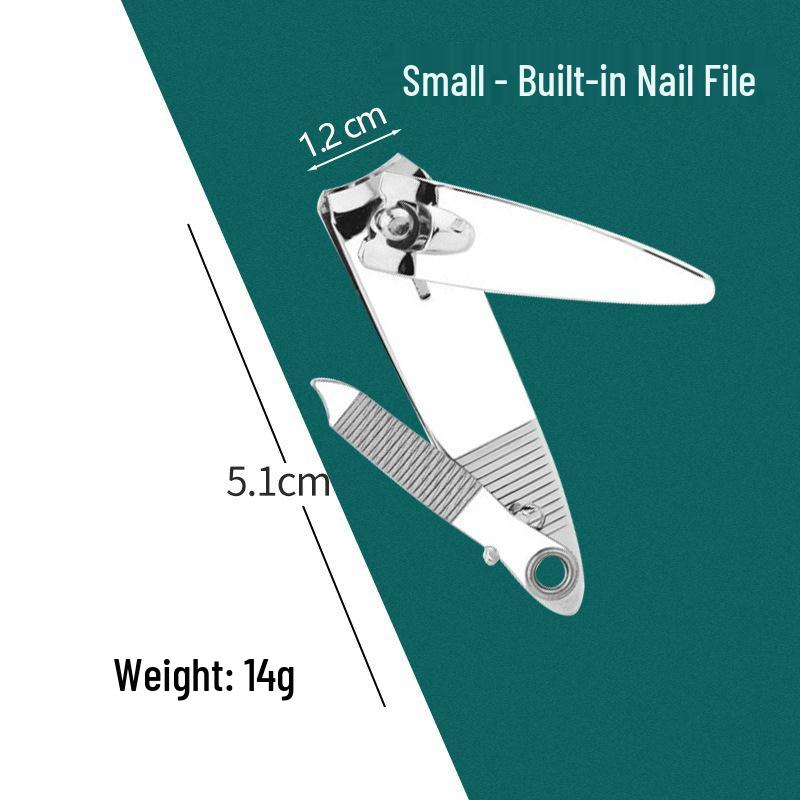 Nail Clippers Set: Small & Large with File - Manicure Tools