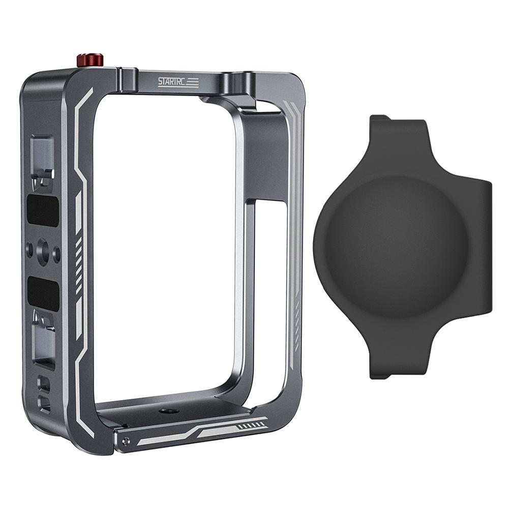 

Rabbit Cage Secure Protection Frame with Cold Shoe Metal Rabbit Cage Protective Bezel for DJI OSMO 360 Panoramic Action Camera