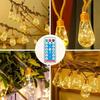 10/20/25 Bulbs Solar String Lights Shatterproof LED Solar String Light Outdoor Umbrella Lights with For Patio Waterproof Lights