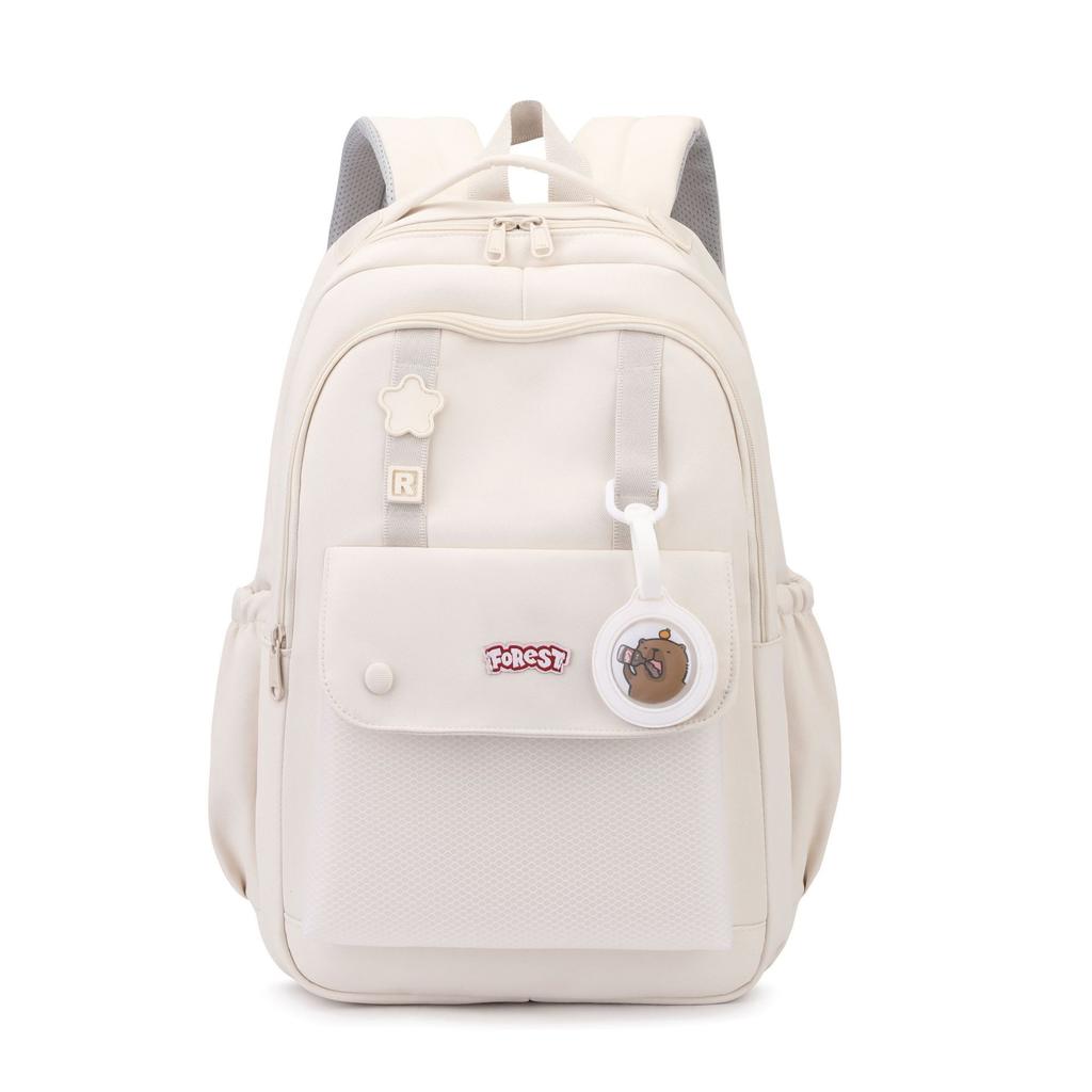 Schoolbag New Casual Schoolbag Junior High School Student High School Student Light Commuter Backpack High Value Large Capacity Outdoor Backpack
