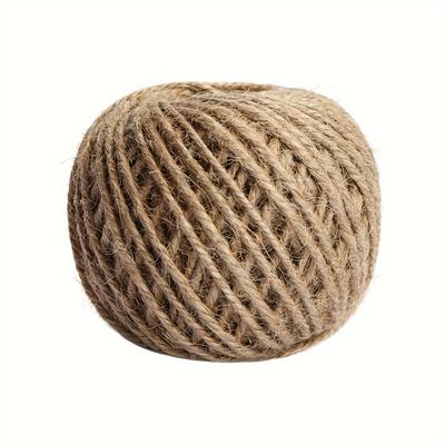 Natürliches Jutegarn 1,5 mm/2,5 mm,(100M/28M) Natürliches Hanfgarn für Bastelgeschenkverpackung Verpackung Gartenbau Kunst Dekoration Hochzeitsdekoration