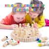 Children's Intelligent Toys Colorful Memory Chess Wooden Memory Matchstick Chess Game Memory Developing Chess Family Intellectual Toys