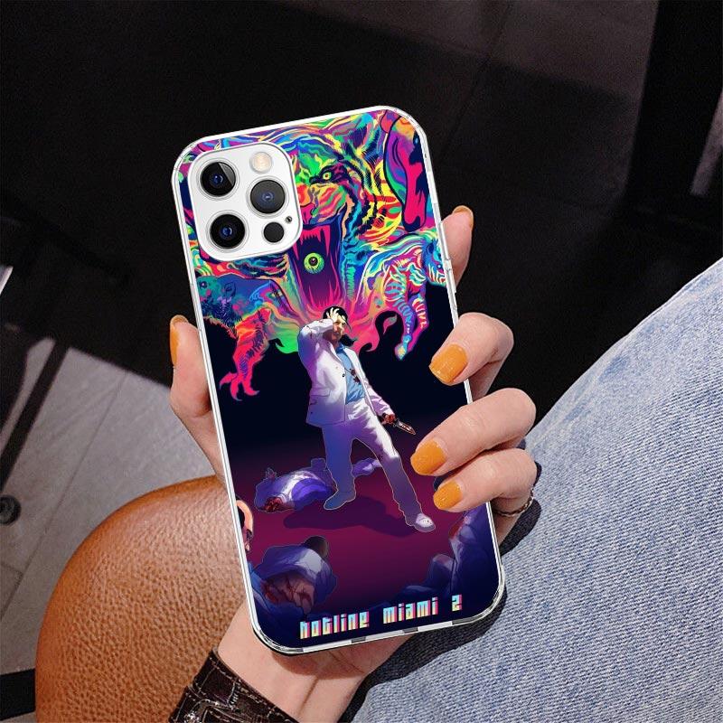 Game Hotline Miami Phnoe Case for Iphone 17 Air 16 16E 11 12 13 Mini 14 Plus 15 Pro Max 7 8 + SE 2020 Phone Cover Coque