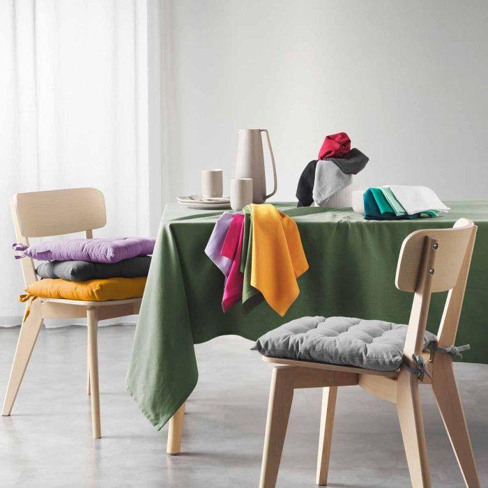 Lot de 3 Serviettes de Table "Mistral" 40x40cm Noir