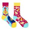 Calzini AB Asimmetrici Trendy Divertenti per Coppia Anatra Mandarina Colorati Calzini a Mezza Gamba SMLSOX