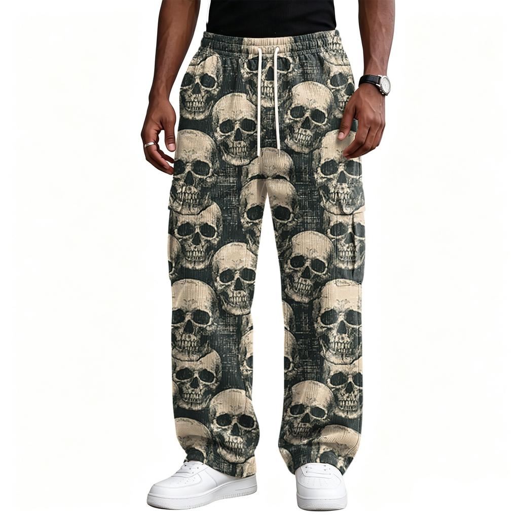 Men's Loose Fit Wide Leg Casual Pants Streetwear Comfortable Trousers