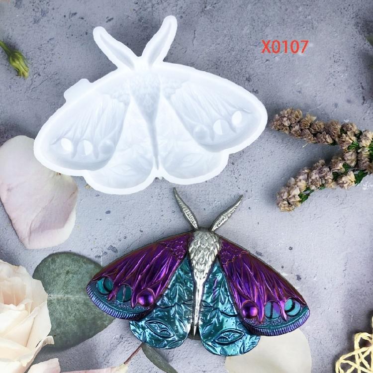 Multifuntional Silicone Molds Moth Shape Crafting Moulds Wall Hangings Moulds Hand-Making Supplies Suitable for Crafting