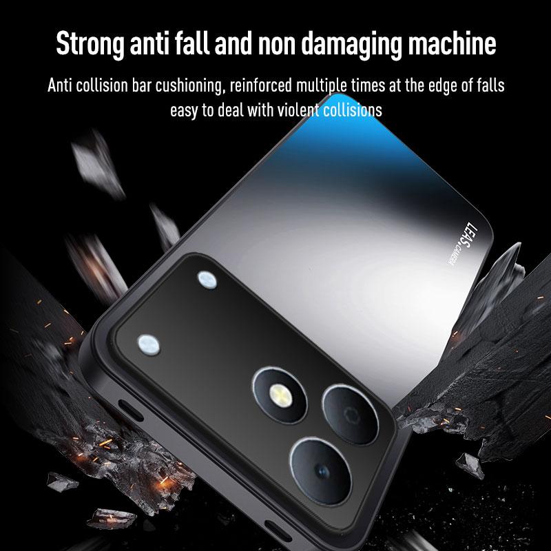 EUCAGR For Realme Note 80 Luxury ShockProof AG Frosted Soft TPU+PC Matte Back Cover For Realme Note80 Phone Case Coque