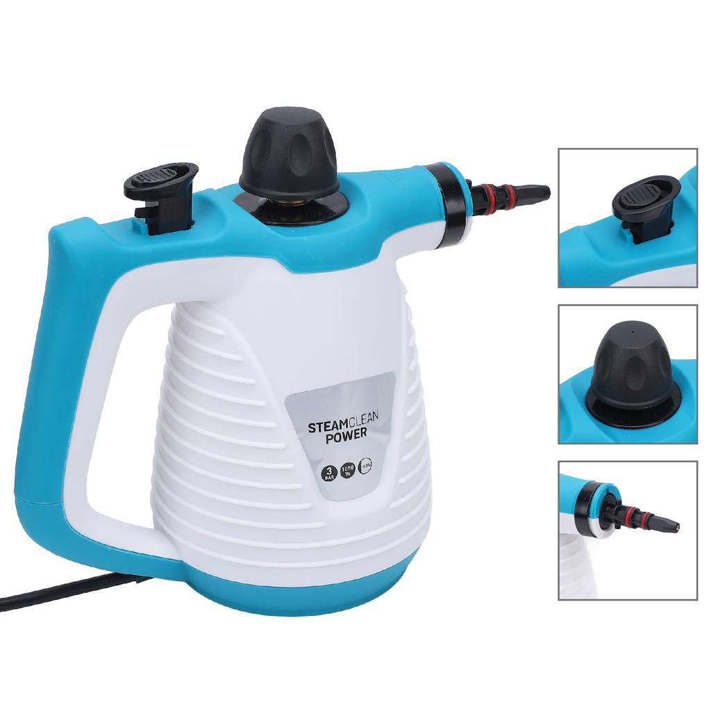Pressurized Handheld Steam Cleaner Multipurpose 350ml Tank Capacity Safe Multi Surface Steam Cleaner with 9 Accessories