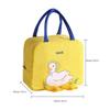 Kids Portable Insulated Thermal Picnic Food Cute Yellow Duck Lunch Bag Box Tote Food Fresh Cooler Bags Pouch for Children Bag
