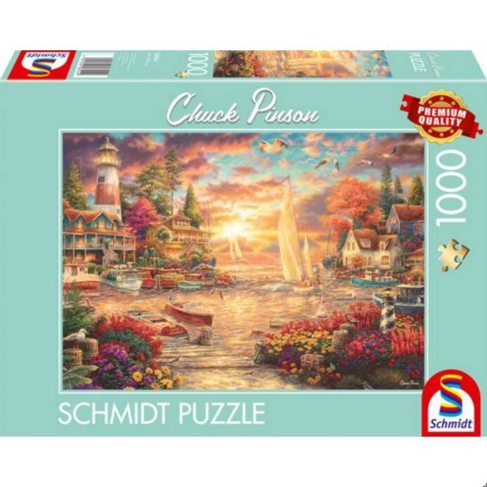 Puzzle 1000 pièces : Matin calme sur le lac