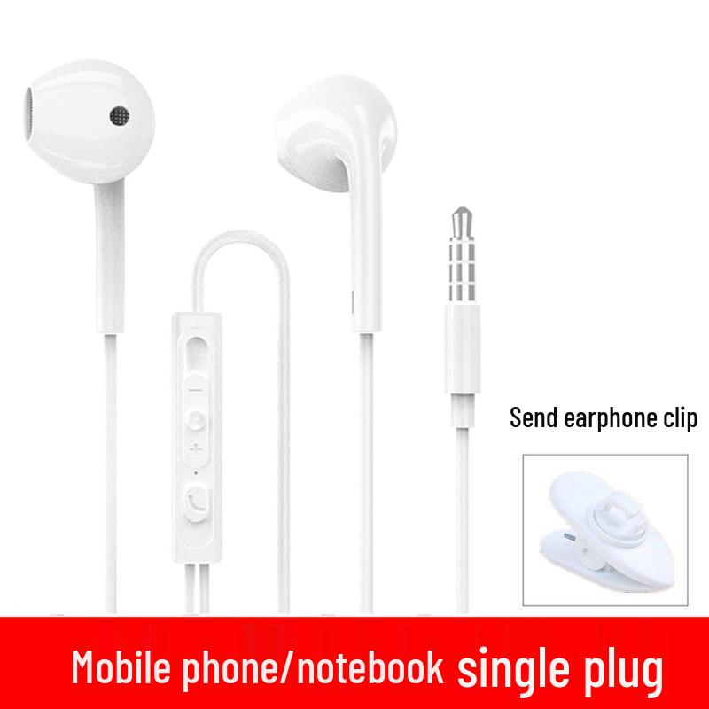 In-Ear Wired Computer Headphones with 2-3 Meter Cable & Microphone for Live Streaming