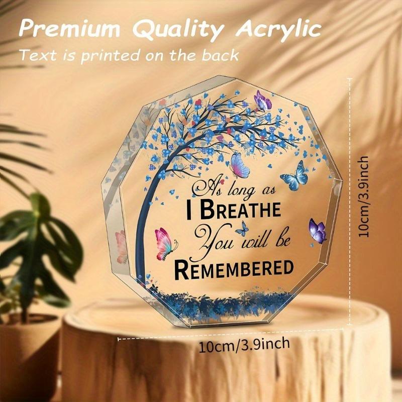 1 Precious Memory: Colorful Butterfly Figurine - A Comforting and Memorial Gift for Mom or Dad, Perfect Home Decor Butterfly Dec