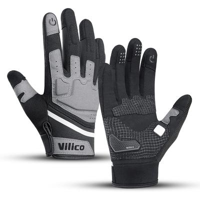 Touch Screen Cycling Gloves Winter Thermal Warm Windproof Full Finger Waterproof Bicycle Road Bike Gloves For Men Women