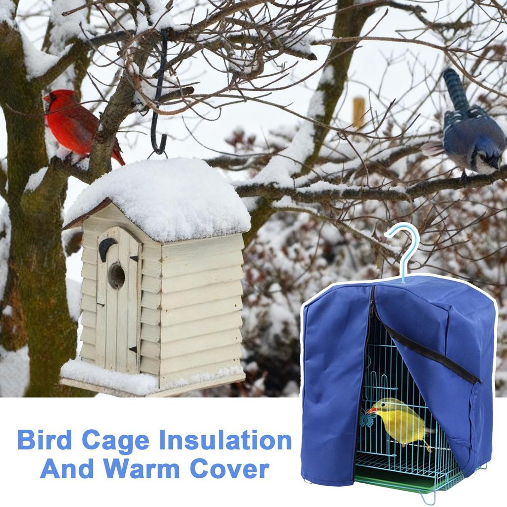 Parrot Cage Cover Insulated Waterproof Breathable Blackout Cover Parakeet Cage Skirt Guard For Lovebirds Budgies Bunny Macaw