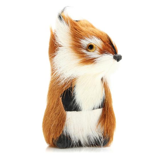 Simulation Animal Squirrel Plush Lifelike Christmas Tree Ornament Decoration
