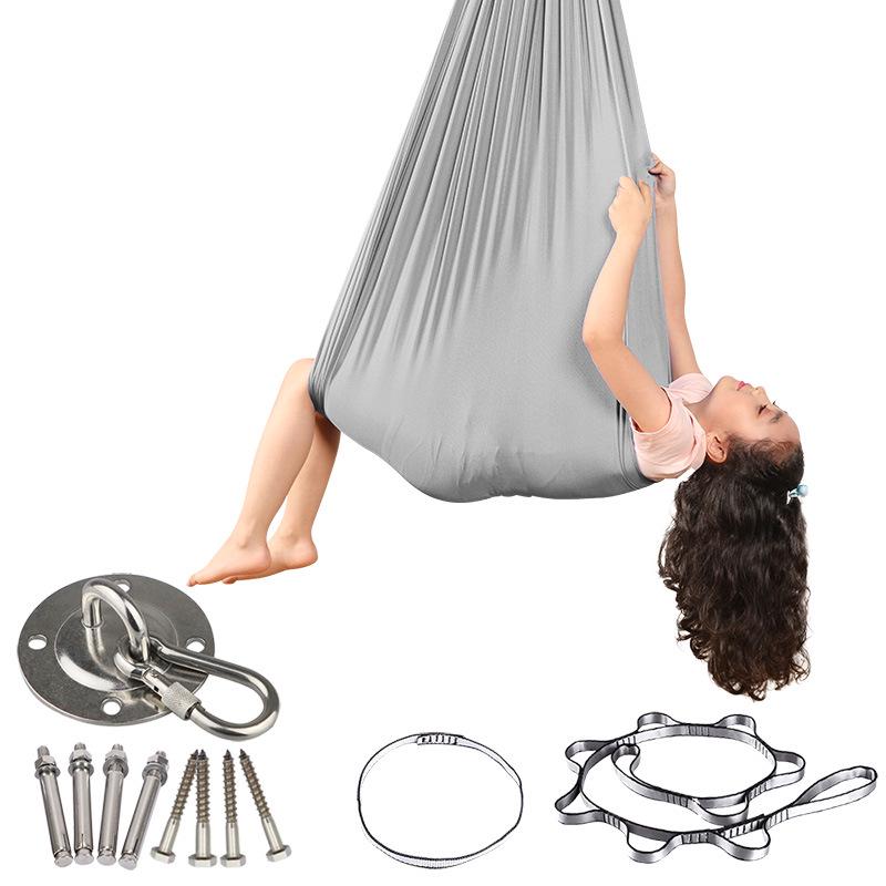Elastic Sensory Hammock Chair for Kids - Indoor/Outdoor Swing with Accessories