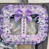 New Double Slot Photocard Holder Lolita Style Cute Lace Card Holder Ribbon Bow Photo Card Display Holder Bag Supplies
