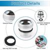 Mixer Tap Adapter M18.5 To M22 Compatible with IKEAGROHE Neo Pe Rl and Others Metal Faucet Connector for Connecting Aerators To Faucet Less
