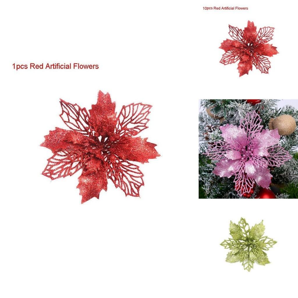 Dazzling Glitter Artificial Flowers Enhance Any Room For Holiday Celebrations