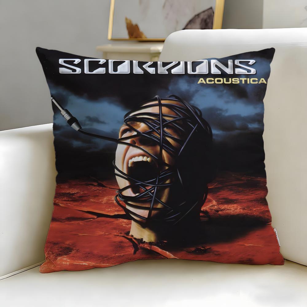 

Классическая группа Scorpions Наволочка Мягкая Легко стирающаяся Подушка Универсальная для Дивана Кровати Путешествий и Офиса 30X30cm