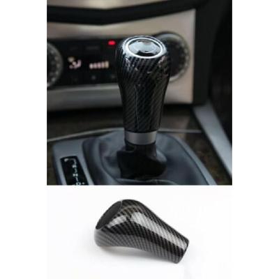 For Benz W204 C Class Carbon Interior Gear Shift Knob Gear Handle Cover ABS Trim