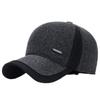 Keep Warm Men Baseball Cap Earflap Winter Snapback Hat Simple Ear Protection Peaked Cap  Autumn