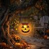 Outdoor Hanging Lights Pumpkin and Tennis Ball Shape for Garden Yard Decoration