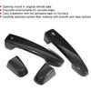 Aramox Door Handle Trim, 4pcs Outside Carbon Fiber Side Door Handle Trim Cover Fit for 2017-2018